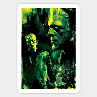 Frankenstein Boris Karloff "He's Alive!!!" Sticker